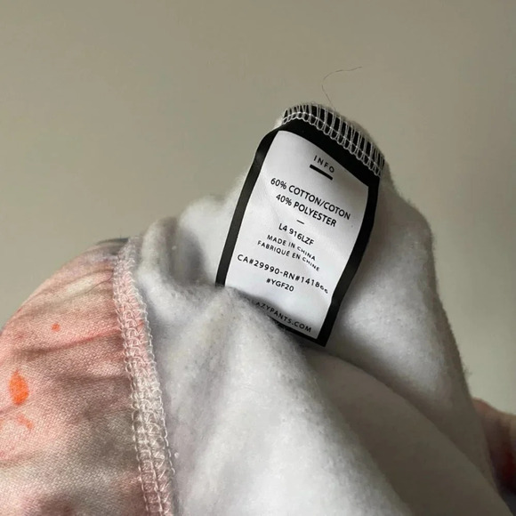 Lazypants Niki  Original Fleece Jogger Sweatpants Size Small NWT Blue Creamsicle - Picture 9 of 9